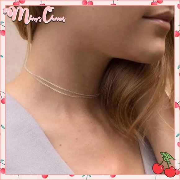 Mary's Cherries Boutique Jewelry - 🍒2/$25 Simple Double Chain Choker